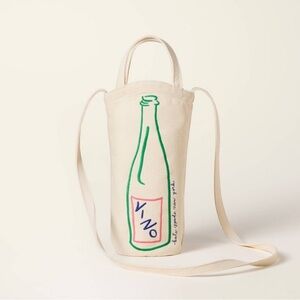Kate Spade X Target Wine Embroidered Canvas Tote Bag in Neutral NEW